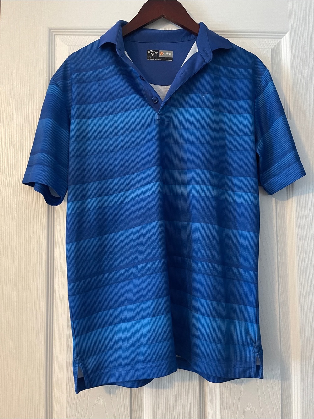 Callaway Men’s Royal Blue Gradient Stripe Polo